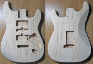 Swamp Ash Stratocaster bodies