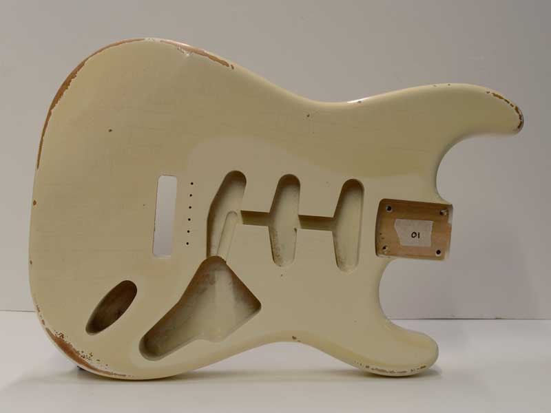 Nitro Relic Alder Stratocaster Body Olympic White