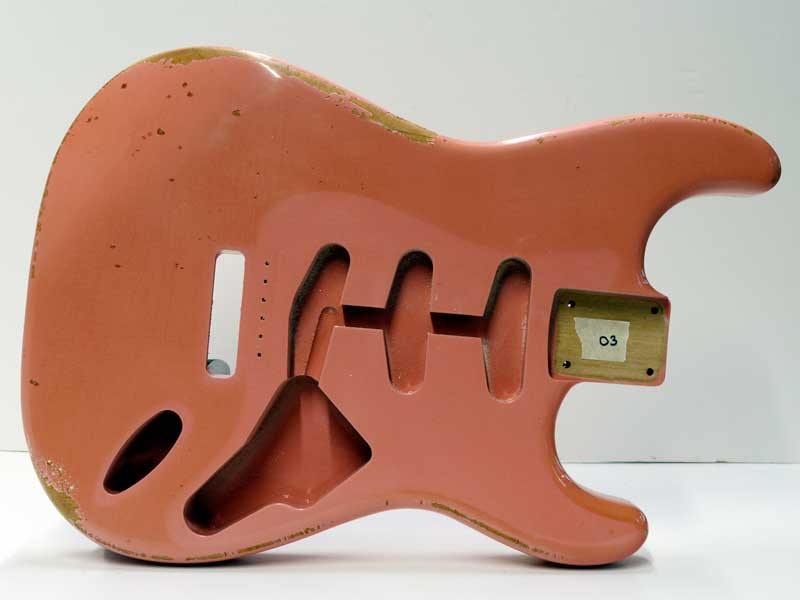 Nitro Relic Stratocaster Body Shell Pink