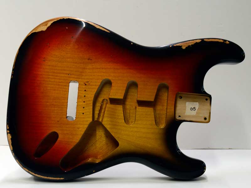 Nitro Relic Alder Stratocaster Body 3 Tone Sunburst