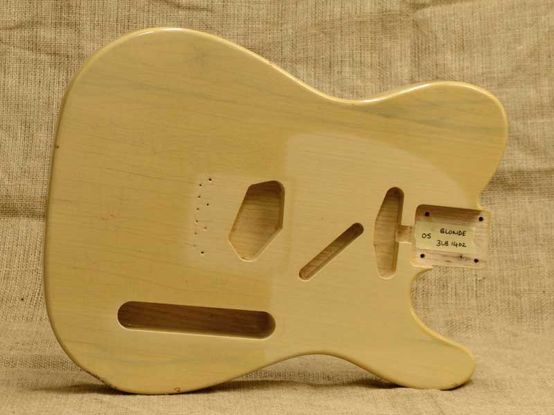 Aged Blonde Nitro Swamp Ash Telecaster Replacement Body 3lb 14oz Aged Blonde Nitro Swamp Ash Telecaster Replacement Body 3lb 14oz