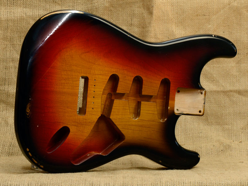 Nitro Relic Alder Stratocaster Body 3 Tone Sunburst Nitro Relic Alder Stratocaster Body 3 Tone Sunburst