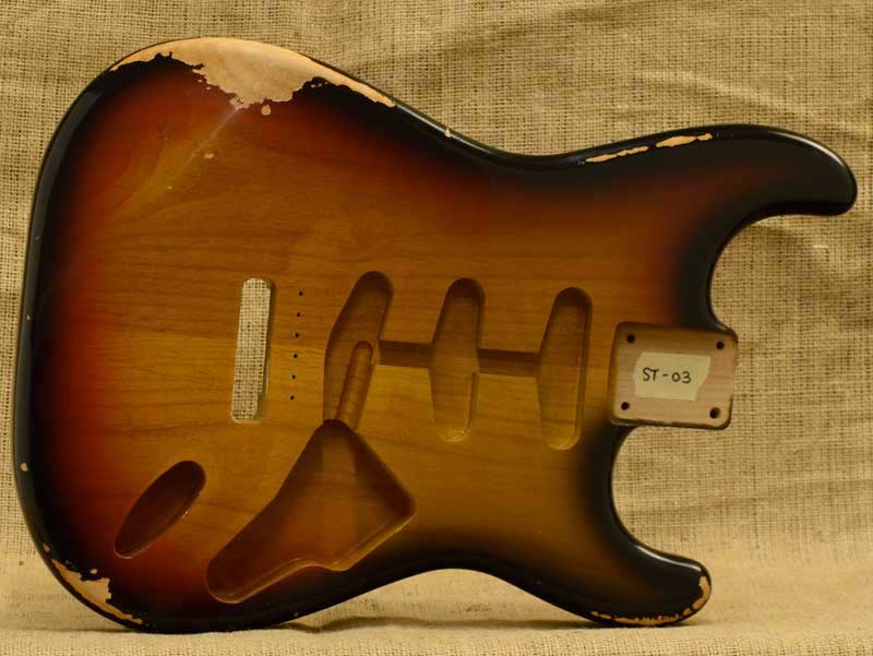 Nitro Relic Alder Stratocaster Replacement Body 3 Tone Sunburst Nitro Relic Alder Stratocaster Replacement Body 3 Tone Sunburst