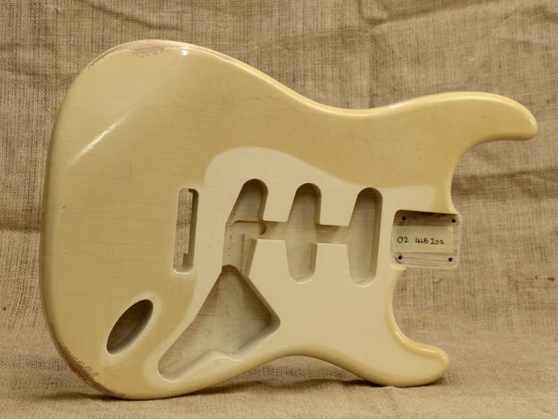 Relic Olympic White Swamp Ash Strat Replacement Body 4lb 2oz Relic Olympic White Swamp Ash Strat Replacement Body 4lb 2oz
